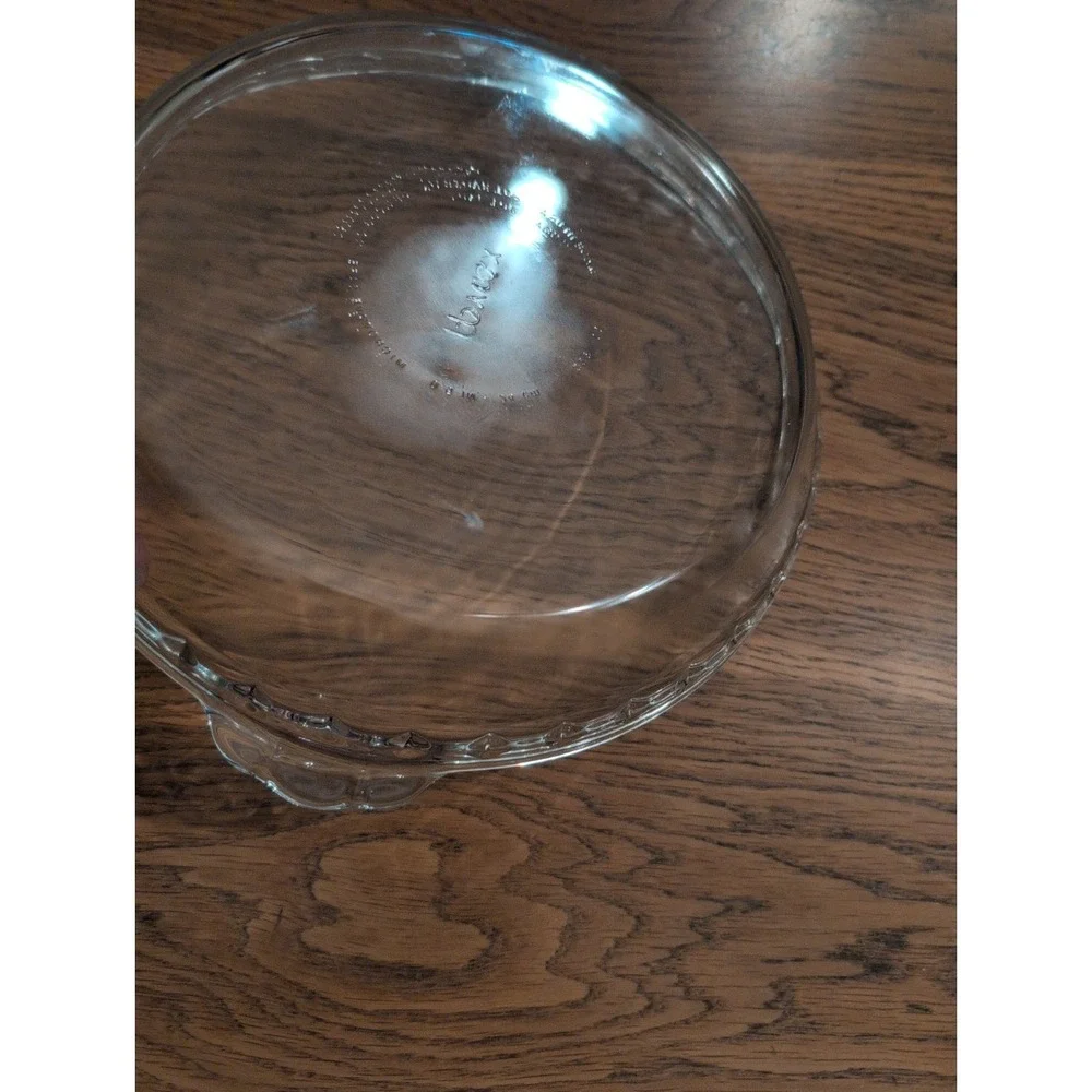 BLUE Pyrex Fluted Pie Plate Dish Scalloped‎ #229 Deep Dish 9.5 in